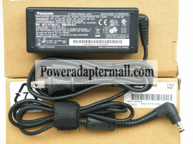 16V 4.06A Panasonic CF-AA6412C CF-AA6412CM1 AC Adapter Power